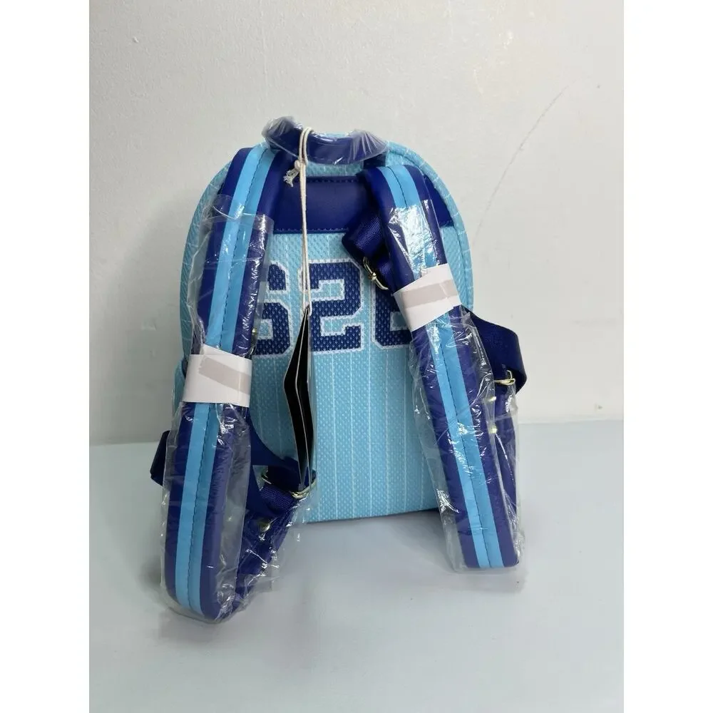 New Loungefly Team Stitch 626 Jersey Series Mini Cosplay Blue Backpack - Picture 5 of 11